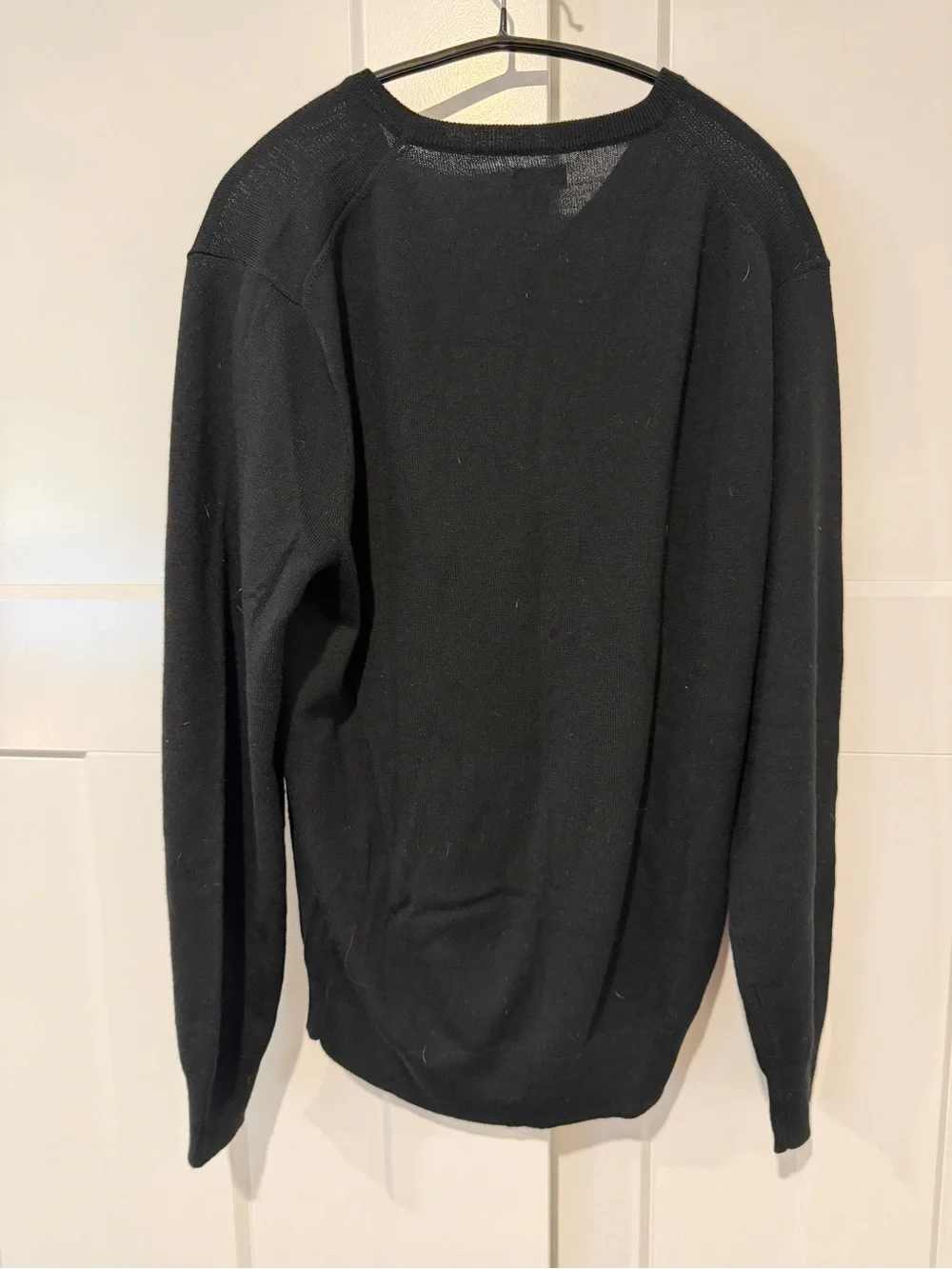 J Crew Merino Blend Men’s V-Neck Sweater - Black